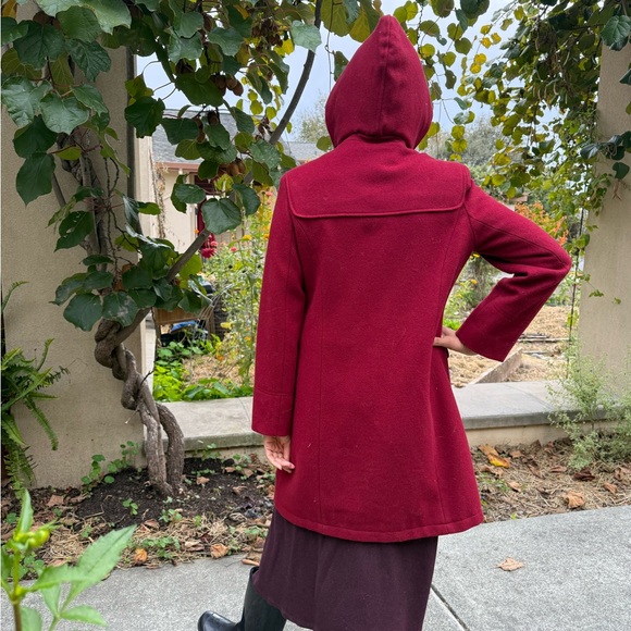 Vintage Andrea Collection Red 100% Wool Coat - Picture 3 of 9